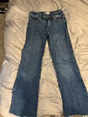 abercrombie kids blue flare jeans